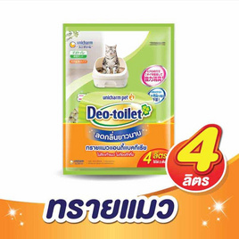 Unicharm Pet ทรายแมวลดกลิ่น Deo-toilet แบบรีฟิล 4 ลิตร - Deo-toilet, รวมสินค้า Unicharm Pet ราคาพิเศษ