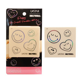 Ustar แป้งผสมรองพื้น Smileyworld Preppy Blur Compact Foundation SPF 25 PA++ 8 กรัม - U Star, ความงาม