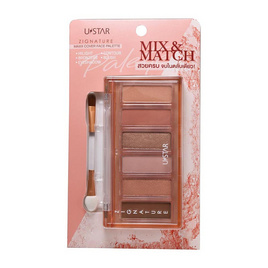 Ustar พาเลทอายแชโดว์ Zignature Maxx Cover Face Palette 6x1 กรัม - U Star, ความงาม