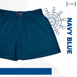 VARS กางเกงบ๊อกเซอร์ ผ้าคอตตอน 100% รุ่น Juicy Mix สี Navy Blue - VARS BOXER, ชุดนอน