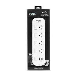 VOX ปลั๊กไฟ CITY LIFE 3เมตร รุ่น CTA-452 - VOX, รางปลั๊กไฟ