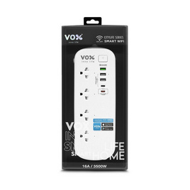 VOX ปลั๊กไฟ CITY LIFE IOT 3เมตร รุ่น CTWA-415 - VOX, รางปลั๊กไฟ