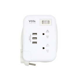 VOX ปลั๊กไฟโนว่า USB 1M รุ่น TS-213U - VOX, สินค้าใหม่