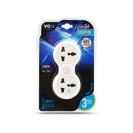 VOX Universal Adapter 1 สวิตช์ 2 ช่องเสียบ รุ่น VAP-120 - VOX, รางปลั๊กไฟ