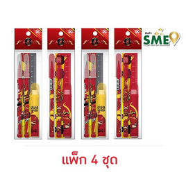 VS SET เครื่องเขียน JL Chibi The Flash (แพ็ก 4 ชุด) - VS, อุปกรณ์เครื่องเขียน