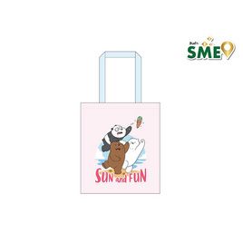 VS กระเป๋า Shopping Bag We Bare Bear ชมพู - VS, กระเป๋าผู้หญิง