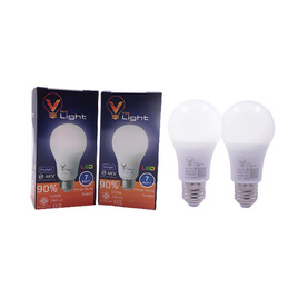 V Five Light หลอดLED Bulb 7W Daylight (แพ็กคู่) - V Five Light, หลอดไฟ LED