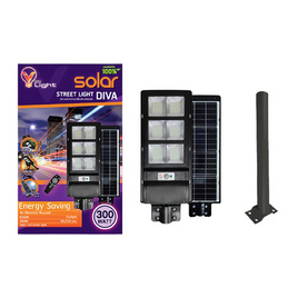 V Five Light โคมไฟถนน Solar Cell รุ่น DIVA 300W Daylight - V Five Light, โคมไฟและหลอดไฟ