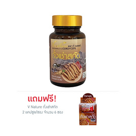 V Nature ถั่งเช่าสกัด บรรจุ 60 แคปซูล แถมฟรี 6 ซอง - V Nature, อาหารเสริมบำรุงสุขภาพ