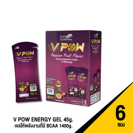 V POW เจลให้พลังงาน รสเสาวรส บรรจุ 6 ซอง - CORE NUTRITION, CORE NUTRITION