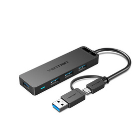 Vention อุปกรณ์เพิ่มช่องสัญญาณ USB3.0 & Type-C เป็น 4xUSB3.0 (CHTBB) - Vention, อุปกรณ์เสริมคอมพิวเตอร์อื่นๆ