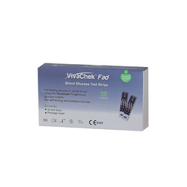 VivaChekTM Fad Blood Glucose Meter (เฉพาะเเผ่นตรวจ) - Vivachek