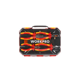 WORKPRO WP204703 ชุดคีมปอกสายไฟหุ้มฉนวน 4 ชิ้น - Workpro, คีม