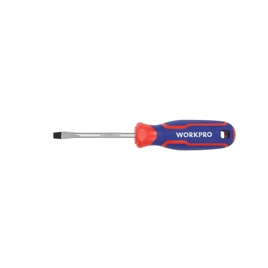 WORKPRO WP221013 cr-v ไขควงปากแบนด้ามสามสี 3X75มม. - Workpro, เครื่องมือช่าง