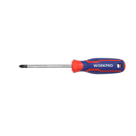 WORKPRO WP221025 cr-v ไขควงแฉกด้ามสามสี PH0X75มม. - Workpro, เครื่องมือช่าง