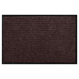 WSP พรมดักฝุ่นเช็ดเท้า BMX-208/BR รุ่น DOUBLE RIBBED MAT สีน้ำตาล ขนาด 40X60 ซม. - WSP