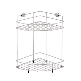 WS ชั้นแขวน เข้ามุม 2 ชั้น WR-5202 สเตนเลส - WS, อุปกรณ์ห้องน้ำ