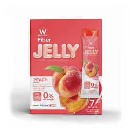 W JELLY PEACH FLAVOR DIETARY กลิ่นพีช บรรจุ 7 ซอง - Wink White, อาหารเสริม