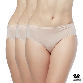 Wacoal Panty กางเกงในรูปทรง Bikini รุ่น WU1T34 สีเบจ Set 3 ชิ้น - Wacoal, สินค้าใหม่แฟชั่น