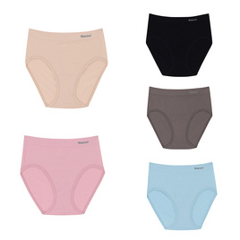 Wacoal Seamless รุ่น WU4E03 กางเกงใน เซ็ต 5 ชิ้น (สีเบจ สีชมพู สีดำ สีน้ำตาล สีฟ้า) - Wacoal, ชุดชั้นใน