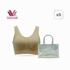 Wacoal Smart Size Bra วาโก้ สมาร์ท บรา 5 ตัว แถมฟรี กระเป๋า MINI JELLY BAG - Wacoal, แฟชั่นผู้หญิง