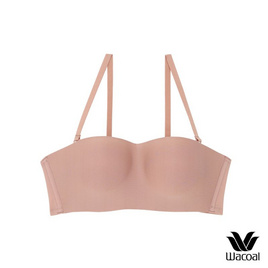 Wacoal ชุดชั้นในไร้โครง (เกาะอก/สลับสายบ่า)Surprise Wireless Top Bra รุ่น WB9V09 สีเนื้ออมชมพู - Wacoal, ชุดชั้นใน