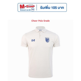 Warrix เสื้อ Cheer Polo ทีมชาติไทย 2024/25 Ivory Prestige สีขาวไอวอรี WA-243FBATH30 - WARRIX, เสื้อผ้ากีฬา