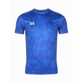 Warrix เสื้อฟุตบอลคอกลมแขนสั้นพิมพ์ลาย Teamwear รุ่น Windwin Team Wear - WARRIX, เสื้อผ้า