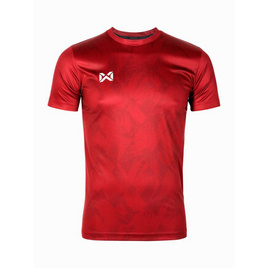 Warrix เสื้อฟุตบอลคอกลมแขนสั้นพิมพ์ลาย Teamwear รุ่น Windwin Team Wear - WARRIX, เสื้อผ้า