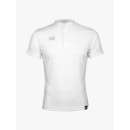 Warrix เสื้อโปโลเบสิค แขนสั้นคอจีน รุ่น WA-3329 สีขาว - WARRIX, เสื้อผ้า
