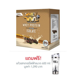 Wheywwl เวย์โปรตีน ขนาด 1 ปอนด์ รสกาแฟ แถมฟรี แก้วเชคเกอร์ไฟฟ้า - Wwl, อาหารเสริมเพิ่มน้ำหนักและกล้ามเนื้อ