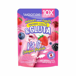 Woonae โปรไบโอ คอลลา แอนด์ กลูต้า บรรจุ 10 ซอง - Woonae, Health Care&Food Supplement