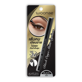 Woonae อายไลเนอร์ Black Onyx Matte Eyeliner 0.6 กรัม - Woonae, อายไลน์เนอร์