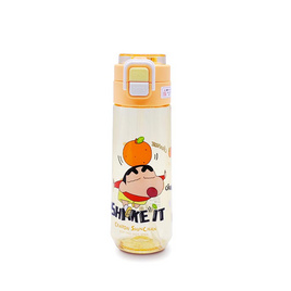 X&W กระบอกน้ำพลาสติกไตรตัน ลายชินจัง 560 มล. สีส้ม ลิขสิทธิ์แท้ - X&W, อุปกรณ์บนโต๊ะอาหาร
