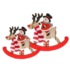 YSB-B1S006-SNOW-ของตกแต่งคริสต์มาส 2 ชิ้น (SNOW) - YSB, ของตกแต่งบ้านตามเทศกาล