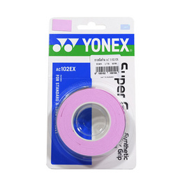 Yonex ยางพันด้าม รุ่น AC102EX 1 ม้วน (3 Wraps) สีขมพู - Yonex, แบตมินตัน