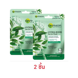 การ์นิเย่ สกิน เนเชอรัลส์ เซรั่ม มาส์ก ไฮดร้า บอม เพียวริฟายอิ้ง - Garnier, มาส์กแผ่นและครีมพอกหน้า