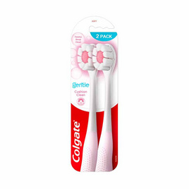 คอลเกต แปรงสีฟัน คุชชั่น คลีน (แพ็กคู่) คละสี - Colgate, แปรงสีฟัน