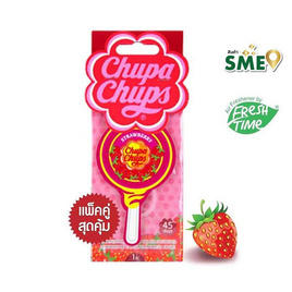 จูปาจุ๊ปส์ แผ่นหอมปรับอากาศ กลิ่นสตรอเบอร์รี่ครีม แพ็กคู่ - Chupa Chups, รถยนต์และจักรยานยนต์