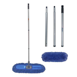 โพลี-ไบรท์ ม็อปดันฝุ่น คอตตอน สีน้ำเงิน (ด้ามประกอบ) - Poly-Brite, อุปกรณ์ทำความสะอาด