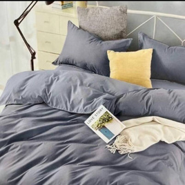 ชุดเครื่องนอน ผ้าปู+ผ้านวม สีเทาทูโทน, ชุดผ้าปูที่นอนพร้อมผ้านวม
