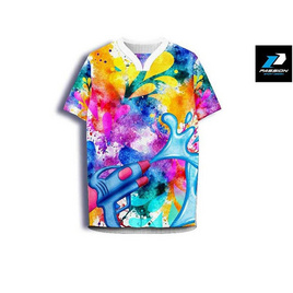 เสื้อคอวาย ลายคัลเลอร์ฟูล - Passion, เสื้อผ้า