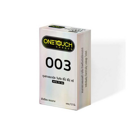 วันทัช ถุงยางอนามัย ซีโร่ซีโร่ทรี003 ขนาด 52 มม. บรรจุ 12ชิ้น - Onetouch , ความงาม