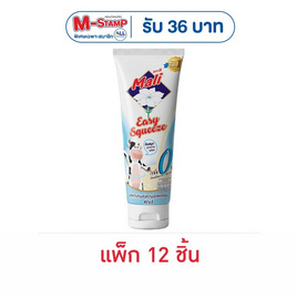 มะลิ นมข้นหวานสูตรไขมัน0%หลอดบีบ 140 กรัม (แพ็ก 12 หลอด) - มะลิ, น้ำตาลและสารให้ความหวาน