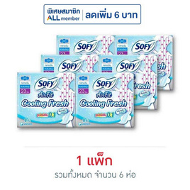 โซฟี คูลลิ่งเฟรชซูเปอร์สลิม0.1 23ซม. (ห่อละ 8 ชิ้น) - Sofy, สุขภาพ