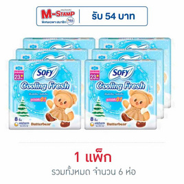 โซฟี คูลลิ่งเฟรชซูเปอร์สลิม0.1 23ซม. (ห่อละ 8 ชิ้น) - Sofy, สำหรับผู้หญิง