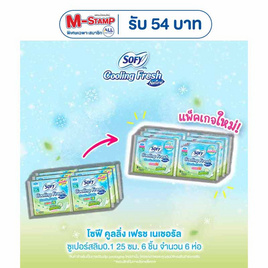 โซฟีคูลลิ่งเฟรชเนเชอรัล 0.1 25 ซม. 6 ชิ้น (แพ็ก 6 ห่อ) - Sofy, สำหรับผู้หญิง