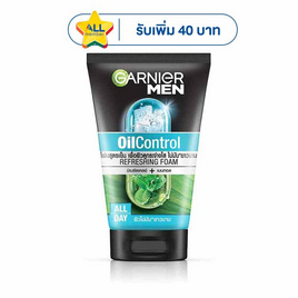 การ์นิเย่ เมน ออยล์ คอนโทรล รีเฟรชชิ่ง โฟม 100 มล. - Garnier, Garnier Men Foam แจก Star 40.- ลดกลางปี