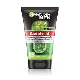 การ์นิเย่ เมน แอคโนไฟท์ วาซาบิ ไบร์ทเทนนิ่ง โฟม 100 มล. - Garnier, จับคู่สินค้า : Facial Skincare