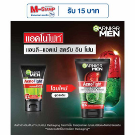 การ์นิเย่ เมน แอคโนไฟท์ แอนติ-แอคเน่ สครับ อิน โฟม 100 มล. - Garnier, ผลิตภัณฑ์ดูแลผิวหน้า